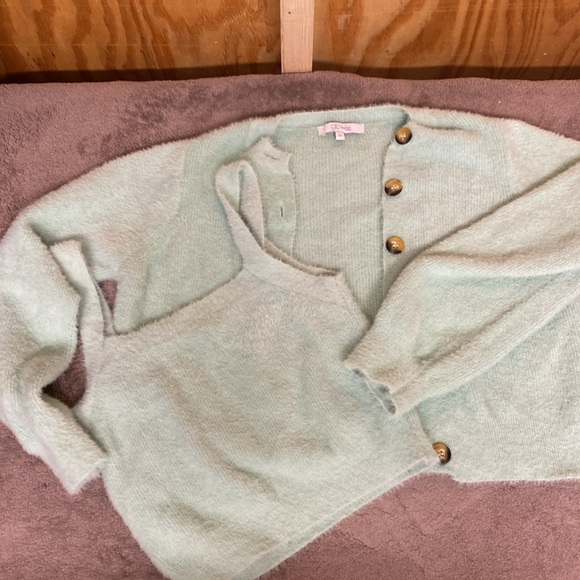 Glo Fashion London size M 2 pieces pale green - Picture 6 of 6